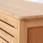ODM Double Shutter Bamboo Kitchen Storage Cabinet Modern