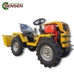 Small Farm Tractors 12hp To 18hp Tractor Mini 4x4 With Back Rotary