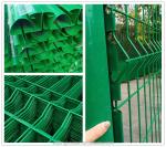 Galvanized Steel Metal Garden Fence PVC Coated Rigid Panel Customize 3D Bending
