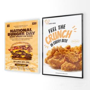 Wholesale Ultra Thin Tempered Glass LED Light Box for Open Aluminum Snap Frame Poster Display from china suppliers