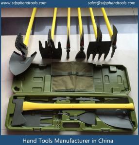 China An ax, shovel, Mattock, picks, rake, hoe and more all in one, it accommodates seven tools onto a single polyglass handle on sale