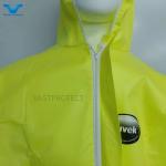 Fully Closed Disposable Microporous PPE Type4 Coveralls for Industrial Workers