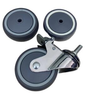 Wholesale PU Mute Medical Medium Duty 4 Inch Locking Couch Casters Hospital Wheel from china suppliers