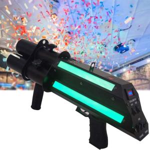 Wholesale Paper Confetti Party Gun Stage Atmosphere Equipment Electric Confetti Shooter Gun Three Heads from china suppliers
