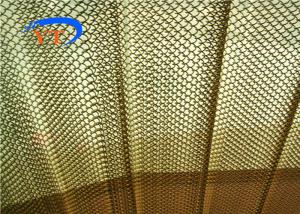 Wholesale Fashionable Hanging Metal Coil Drapery , Metal Mesh Fabric Curtain Room Divider from china suppliers
