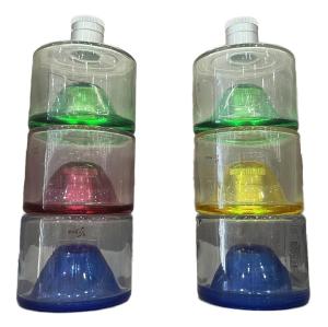Wholesale 250ml 375ml Round Stackable Glass Bottle for Beverage Vodka Whiskey Wine Mini Cute Gin from china suppliers