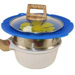 Food Grade Silicone Pan Lid Cover Reusable With Double Hangs For Cooking
