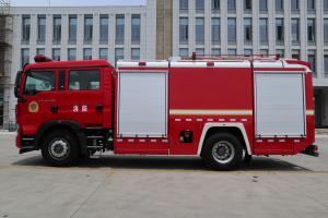 China PM80/SG80 Fire Dept Rescue Trucks Ladder Fire Engine Howo Water Tank Truck 19450KG on sale