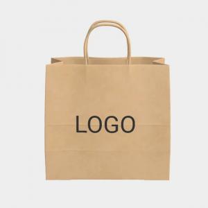 Wholesale Kraft Paper Takeaway Tote Bag Baking Pastry Milk Tea Shopping Gift Paper Bag from china suppliers
