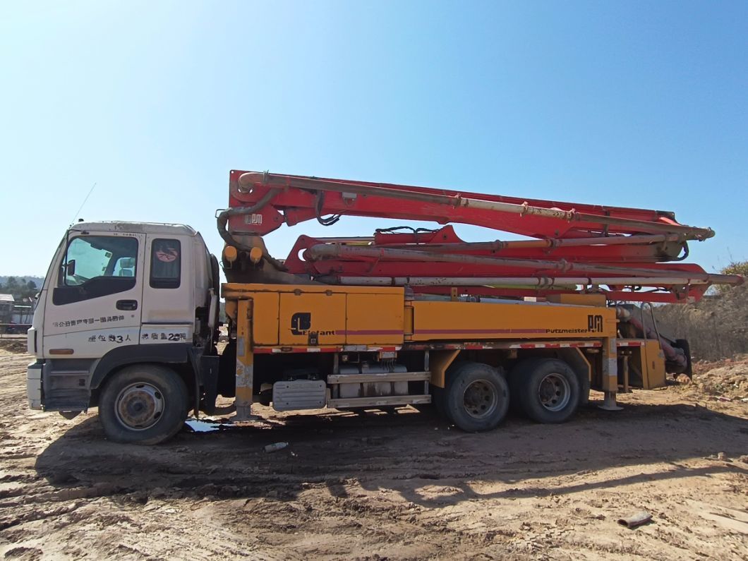 Putzmeister 38m Concrete Pump Truck Concrete Placing Boom Beton Pumper Concrete Mixer Truck Second Hand Used Pump