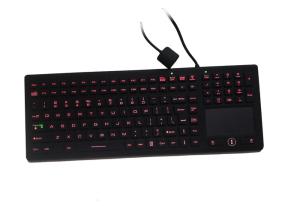 China 4 Plus Backlit Industrial PCKeyboard Mouse Kit Silicone With Pointing Device on sale