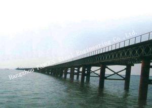 Wholesale Structural Steel Bailey Bridge , Road Highway Construction Army Bailey Bridge Military from china suppliers