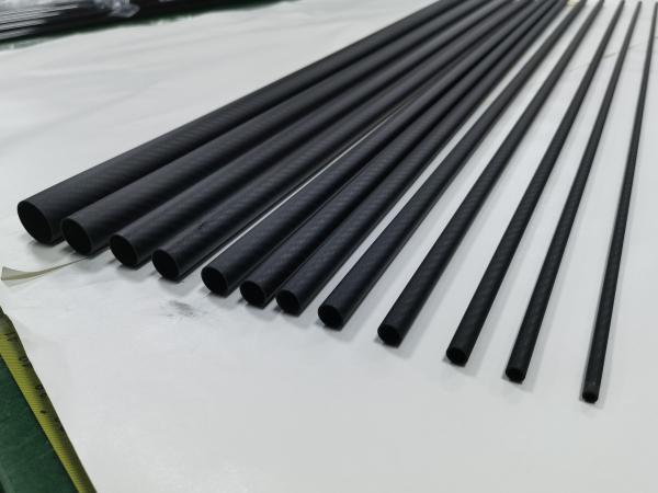 3k Carbon Fiber Tube Matt Surface Wall Thickness 1mm Calibre 5mm-35mm RC