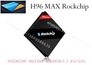 Wholesale H96 MAX RK3399 Hexa Core 2.0Ghz 4K TV BOX Android 7.1 4GB/32GB Type-C USB3.0 AC WIFI 1000M LAN Bluetooth from china suppliers