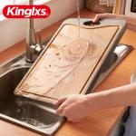 The Household Skid Proof Plastic Cutting Board With Waterproof Groove Is Easy To