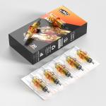 Pre Sterilized Round Curved Magnum Tattoo Needles CNC Fuego Tattoo Cartridge