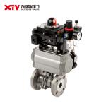 Stainless Steel High Platform Flanged Floating Ball Valve PN25 for Initial