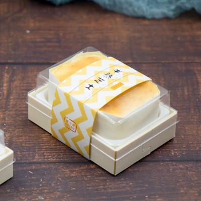 Biodegradable Bread Pastry Dessert Takeaway Boxes OEM ODM Swiss Roll Cake