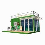 50/75/100mm Wave Sandwich Panel Wall 20ft Portable Container Clothing Store