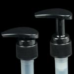 Leakproof PP Ribbed Airless Cosmetic Lotion Pump 2.5CC Output With Outer Spring