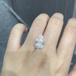 10 Mohs Pear Shaped Lab Diamond Largest Cvd Diamond For Jewelry Production