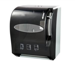 Wholesale Level Push Activated Roll Paper Hand Towel Dispenser, ABS plastic, Black color, wall mounted from china suppliers