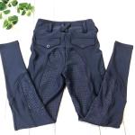 Little Grils Horse Riding Breeches Full Seat Silocne Equestrian Pants With Side