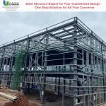 Corrugated Color Steel Sheet Steel Structure Building Custom Layout CE