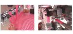 20 pcs/min Double Lines Sealing Machine For Soft Handle Bag / D Cut bag