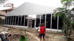 15x30m Luxury Outdoor White Event Tents with Glass Wall for Weddings and Parties