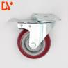 Buy cheap Red Color Plastic Anti Static Flat Casters Swivel Type Custom Design from wholesalers