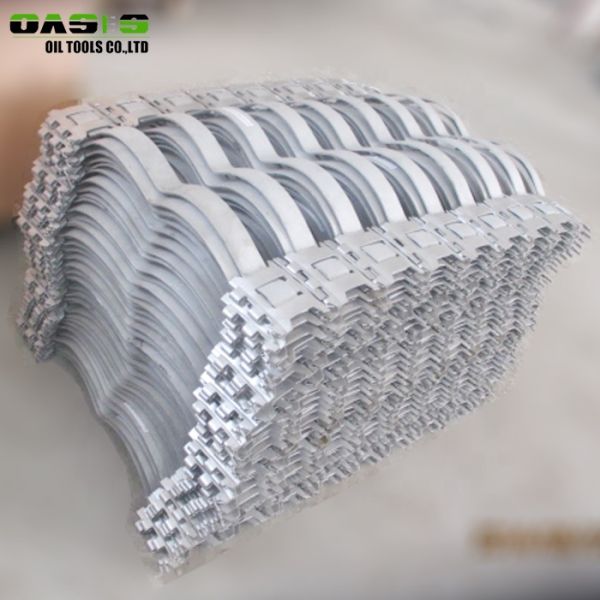 Oil Well Casing Single Piece Centralizer With Spiral / Straight Blade