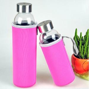 Wholesale New Design Glass Water Bottles with Cover 280ml 550ml, Various Designs are Available from china suppliers