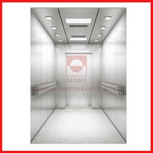 Wholesale Hairline Stainless Steel High Speed Hospital Elevator 1600kg Load For Hospital from china suppliers