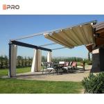 Aluminum Electrical Patio Awning Windproof Waterproof Pergola Retractable Awning