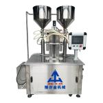 Two-color mildy wash cream screw heating filling machine with large capacity