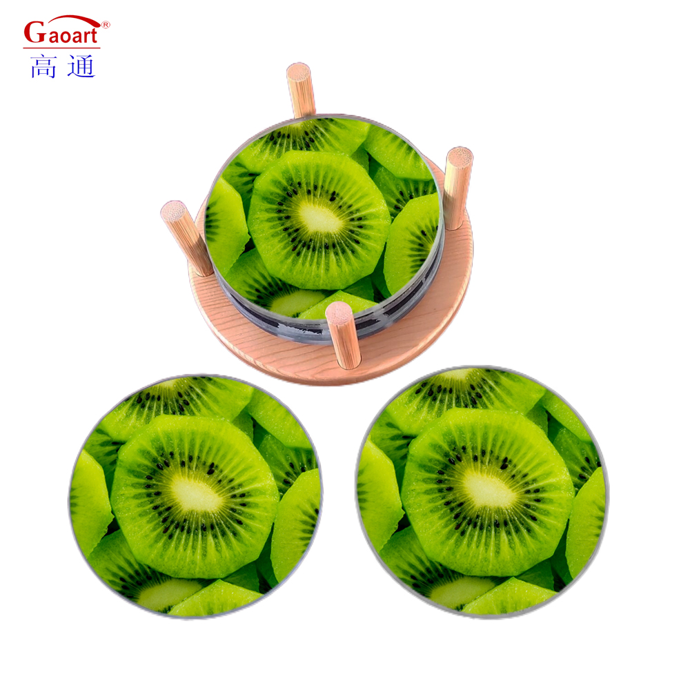 Tempered Glass Cutting Board Unbreakable Round Kitchen Tool with Customized Logo