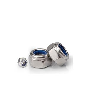Wholesale ISO 9001 2015 Certified DIN985 Hex Insert Lock Nuts A2/A4 Stainless Steel M3-M8 Sizes from china suppliers