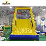 Blue Yellow Giant Inflatable Obstacle Course Jumping Castle Bounce House