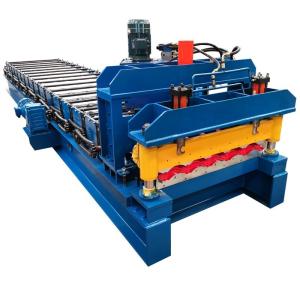 Wholesale Roof Panel metal roof roll forming machine / roof tile roll forming machine with 5.5kw motor from china suppliers