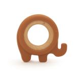 Nursing Silicone Wooden Baby Teether EN71 Pantone Color