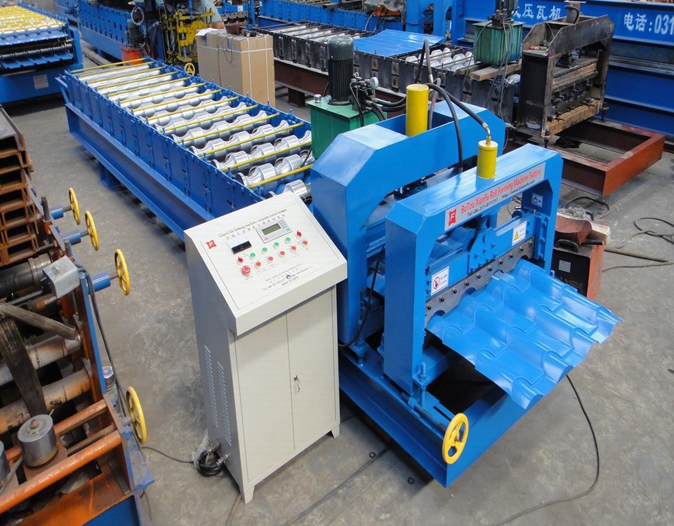 Great Building Material Aluminum Roof Glazed Tile Roll Forming Machine