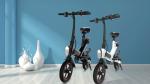 Adjustable Portable Folding Electric Bike 2 Wheels Inflated With Disc Brake