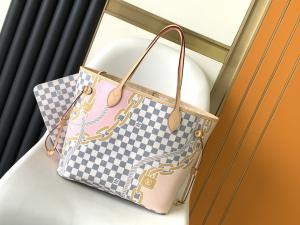Wholesale Tahiti Limited Custom Branded Bags Checkered Louis Vuitton Neverfull MM from china suppliers
