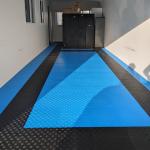 Interlocking Diamond Garage Floor Tile Commercial Polypropylene Garage Flooring