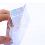 Leak Proof Holographic ziplockk Pouches PET Resealable Zipper Bags