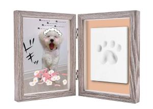 Wholesale Paw Print Keepsake Frame Ornament , Non toxic Soft Light Pet Picture Frames from china suppliers