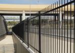 Flat Top Tubular Steel Fence Panels 2100mm height x 2400mm Width Rails 40mm x