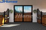 Bamboo Infill Powder Coated Horse Barn Window 1mx1m