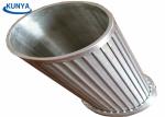 500um SS302 V Wire Screen Filter Stainless Steel Mesh Sieve Cylinder Johnson